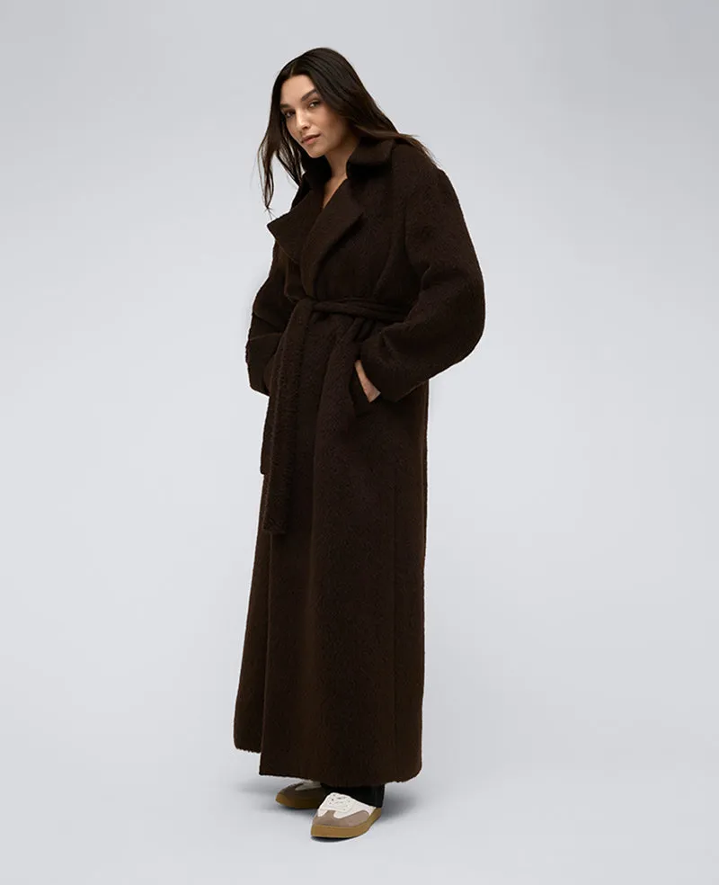 Brushed Wool Blend Belted Trench Coat sold by Kenneth Cole product image thumbnail 5