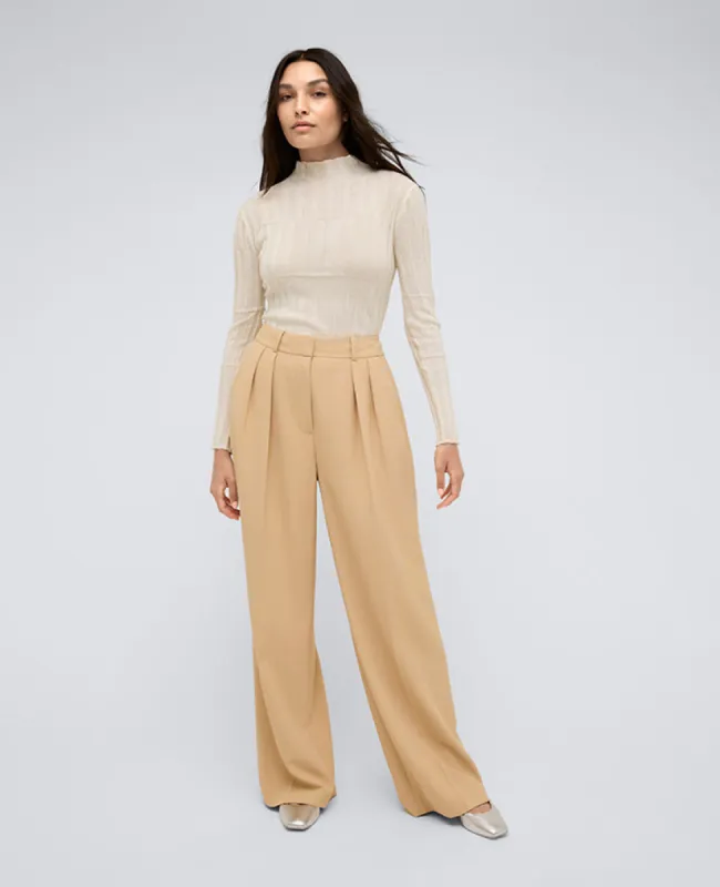 Twill High Rise Wide Leg Trouser sold by Kenneth Cole