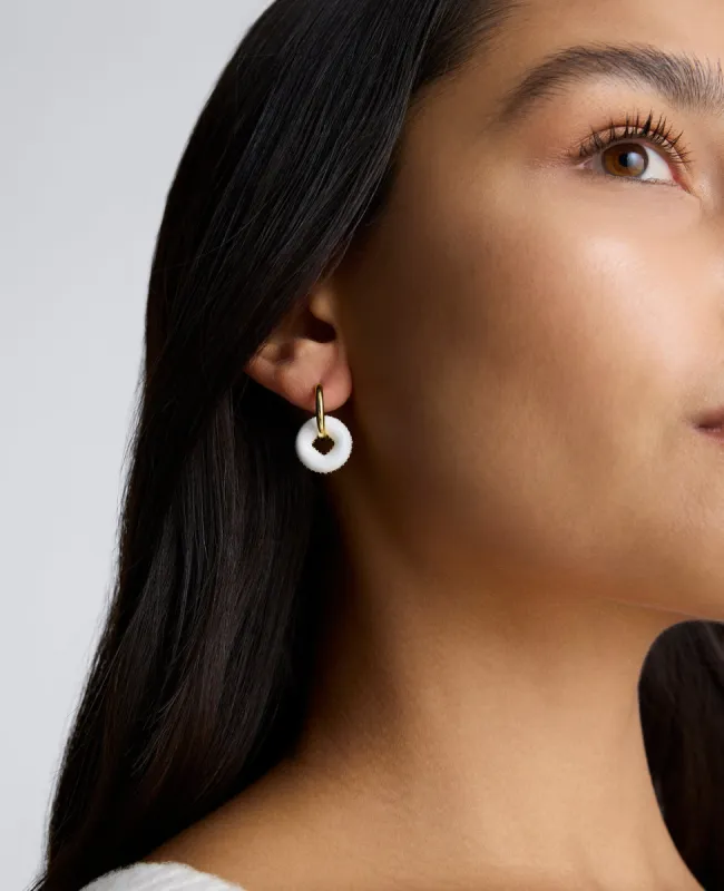 BONBONWHIMS Mental Health Coalition Earring - White sold by Kenneth Cole