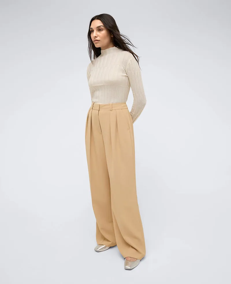 Twill High Rise Wide Leg Trouser sold by Kenneth Cole product image thumbnail 2