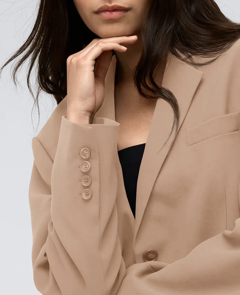 Vision Twill Three Button Boyfriend Blazer sold by Kenneth Cole product image thumbnail 4