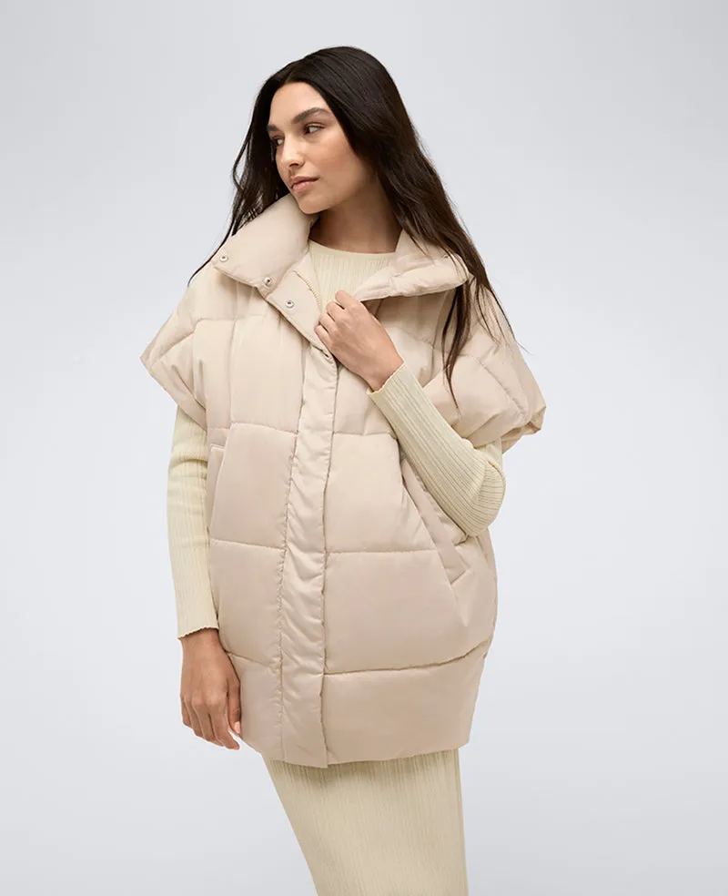 Quilted Oversized Tapered Vest Jacket sold by Kenneth Cole product image thumbnail 3