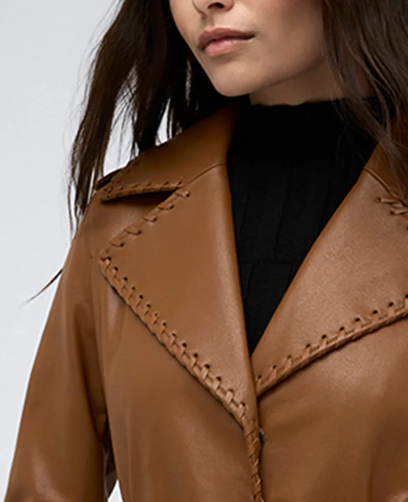 Faux Leather Belted Trench sold by Kenneth Cole product image thumbnail 5