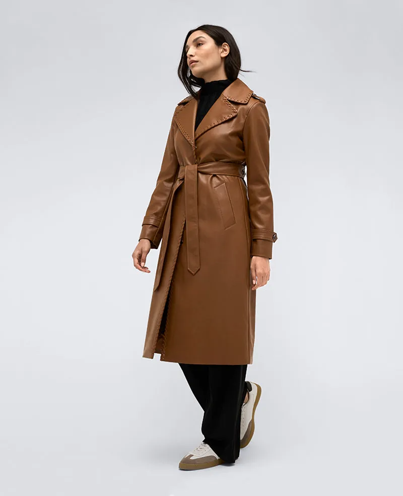 Faux Leather Belted Trench sold by Kenneth Cole product image thumbnail 3