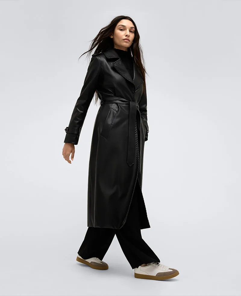 Faux Leather Belted Trench sold by Kenneth Cole product image thumbnail 3