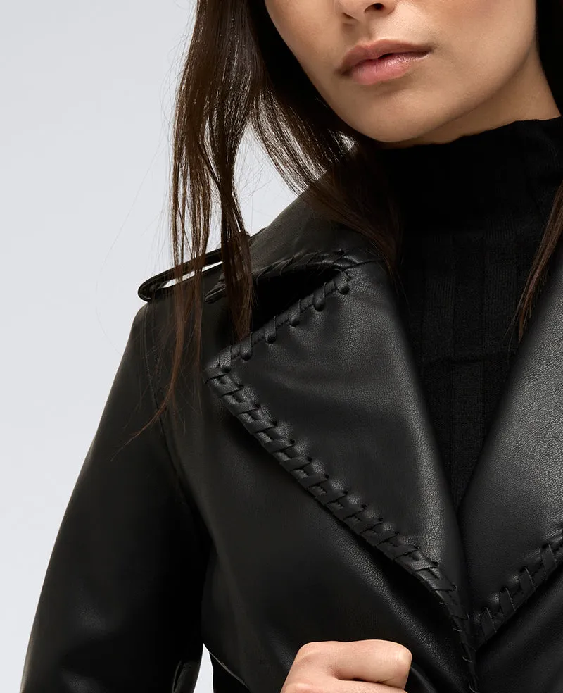 Faux Leather Belted Trench sold by Kenneth Cole product image thumbnail 5