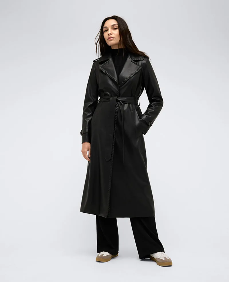 Faux Leather Belted Trench sold by Kenneth Cole product image thumbnail 4