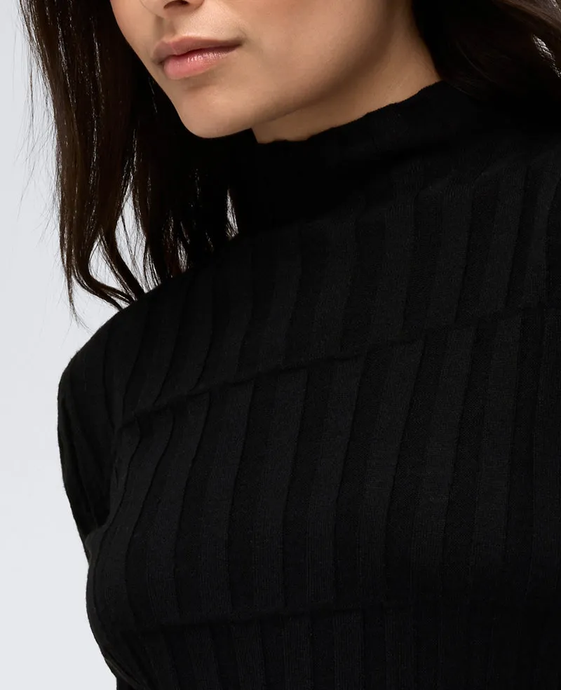 Ribbed Long Sleeve Mock Neck Sweater sold by Kenneth Cole product image thumbnail 4