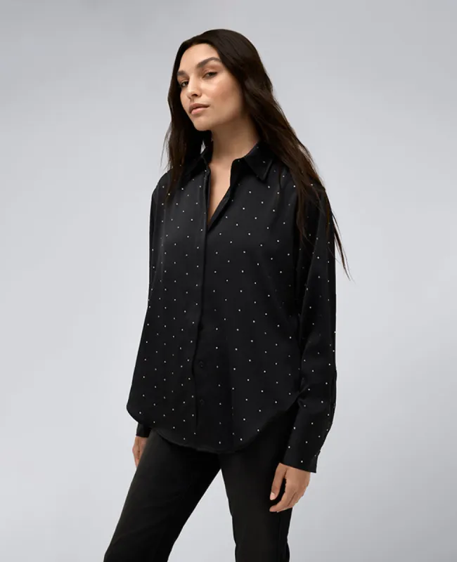 Rhinestone Oversized Shirt sold by Kenneth Cole