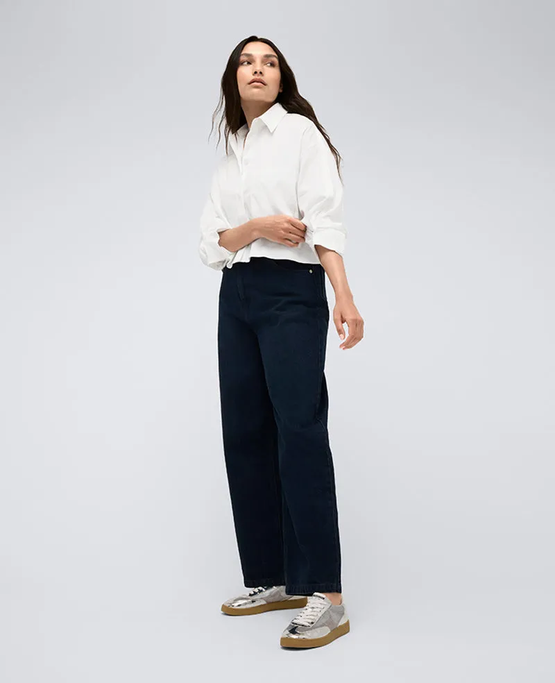 Button Front Crop Boyfriend Shirt sold by Kenneth Cole product image thumbnail 2