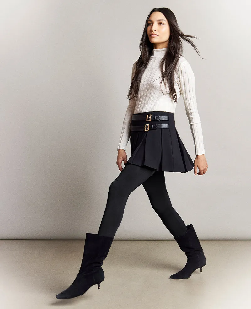 Box Pleat Mini Skort W/ Double Belt sold by Kenneth Cole product image thumbnail 2