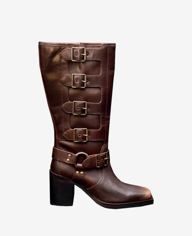 Emmett Leather Buckle Boot sold by Kenneth Cole