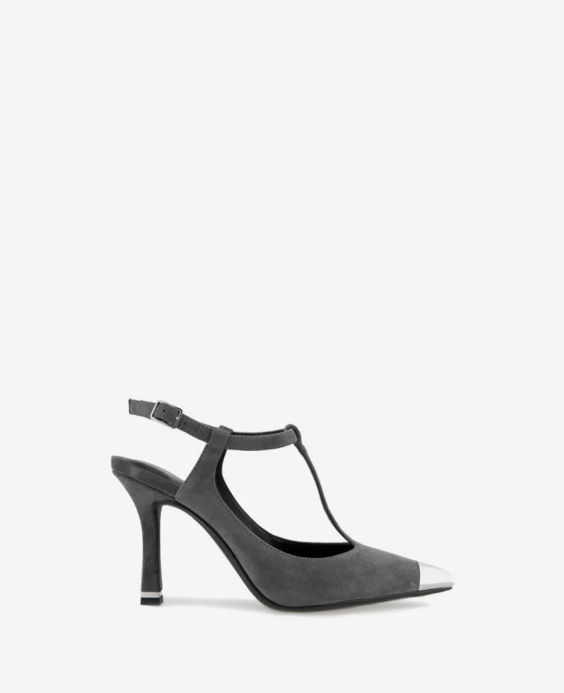 Romi T-Strap Suede Slingback Heel sold by Kenneth Cole