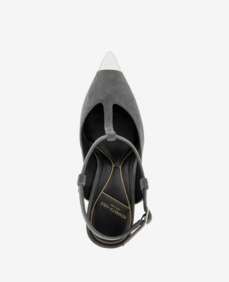 Romi T-Strap Suede Slingback Heel sold by Kenneth Cole product image thumbnail 5