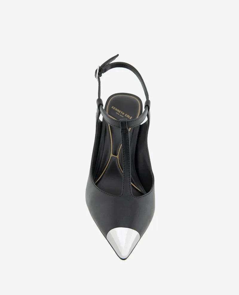 Romi T-Strap Leather Slingback Heel sold by Kenneth Cole product image thumbnail 5