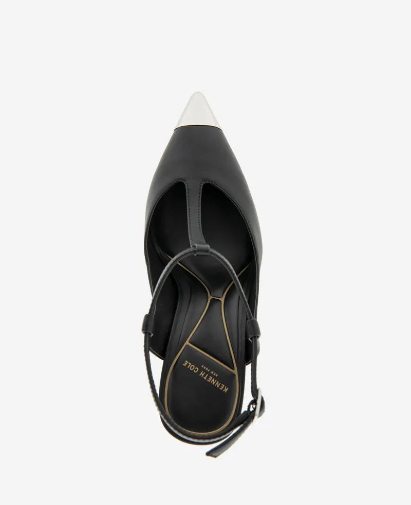 Romi T-Strap Leather Slingback Heel sold by Kenneth Cole product image thumbnail 4