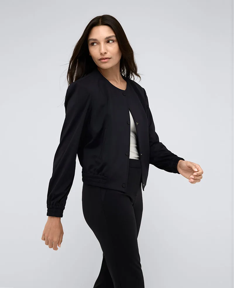 Athletic Stretch Collarless Bomber Jacket sold by Kenneth Cole product image thumbnail 2