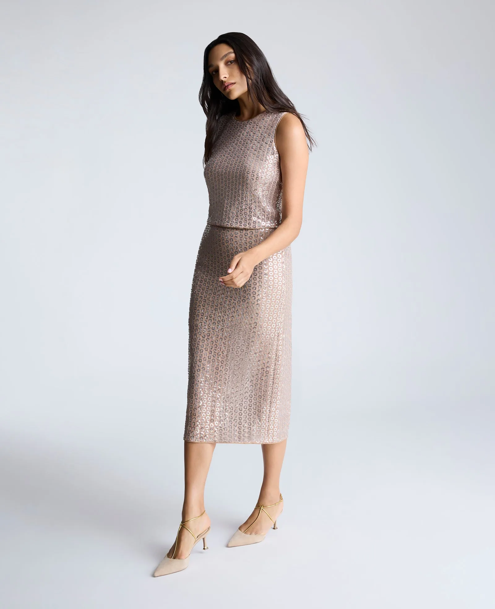 Sequin Crop Tank sold by Kenneth Cole product image thumbnail 3