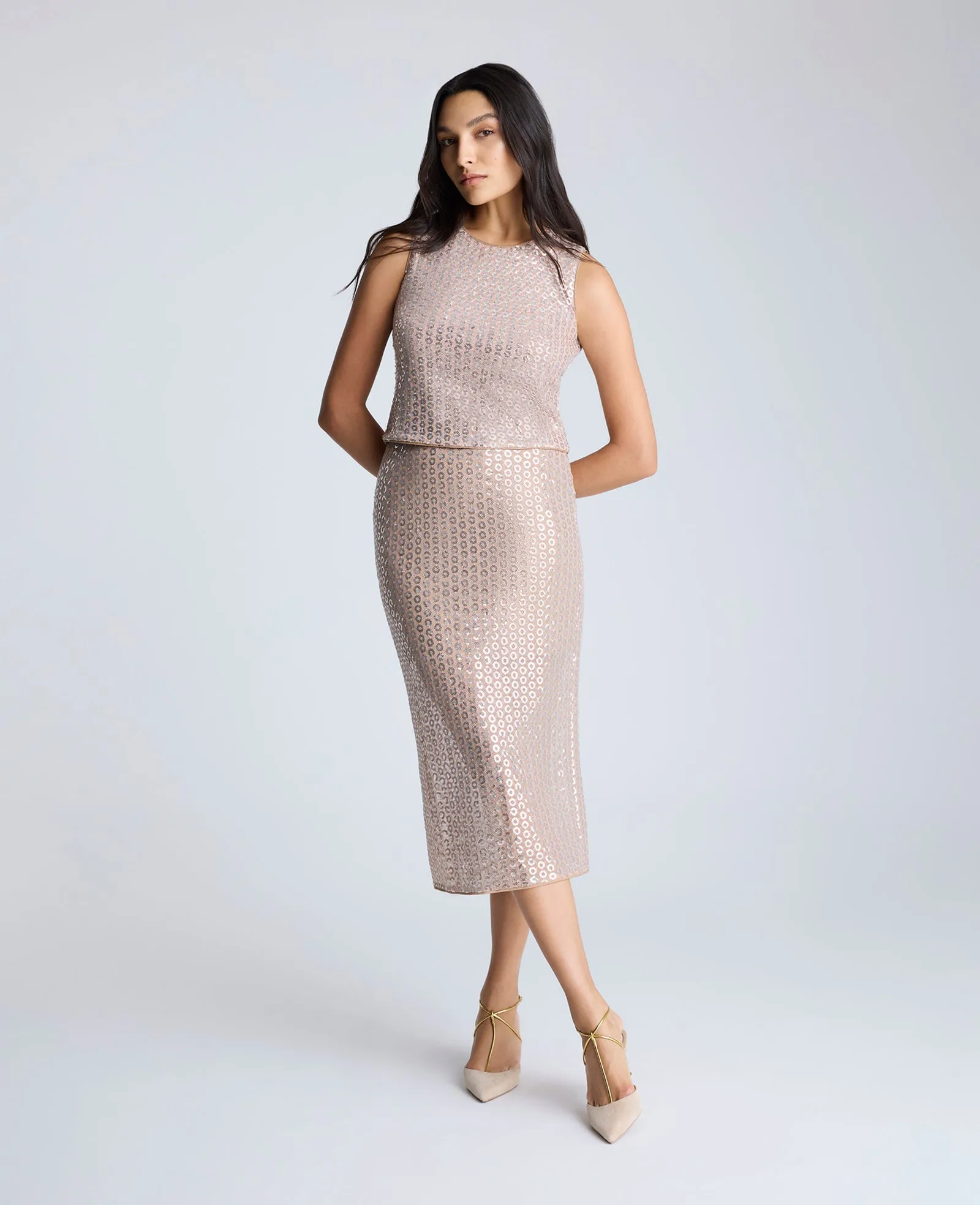 Sequin Crop Tank sold by Kenneth Cole product image thumbnail 2