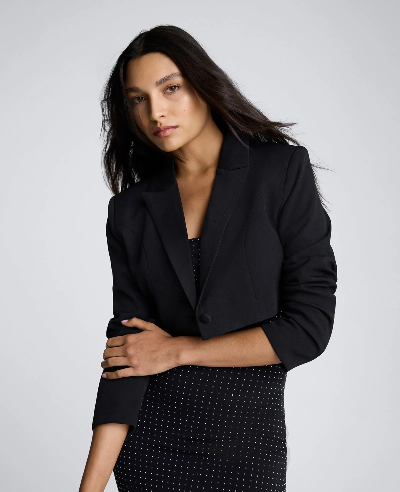 Cropped One Button Jacket sold by Kenneth Cole