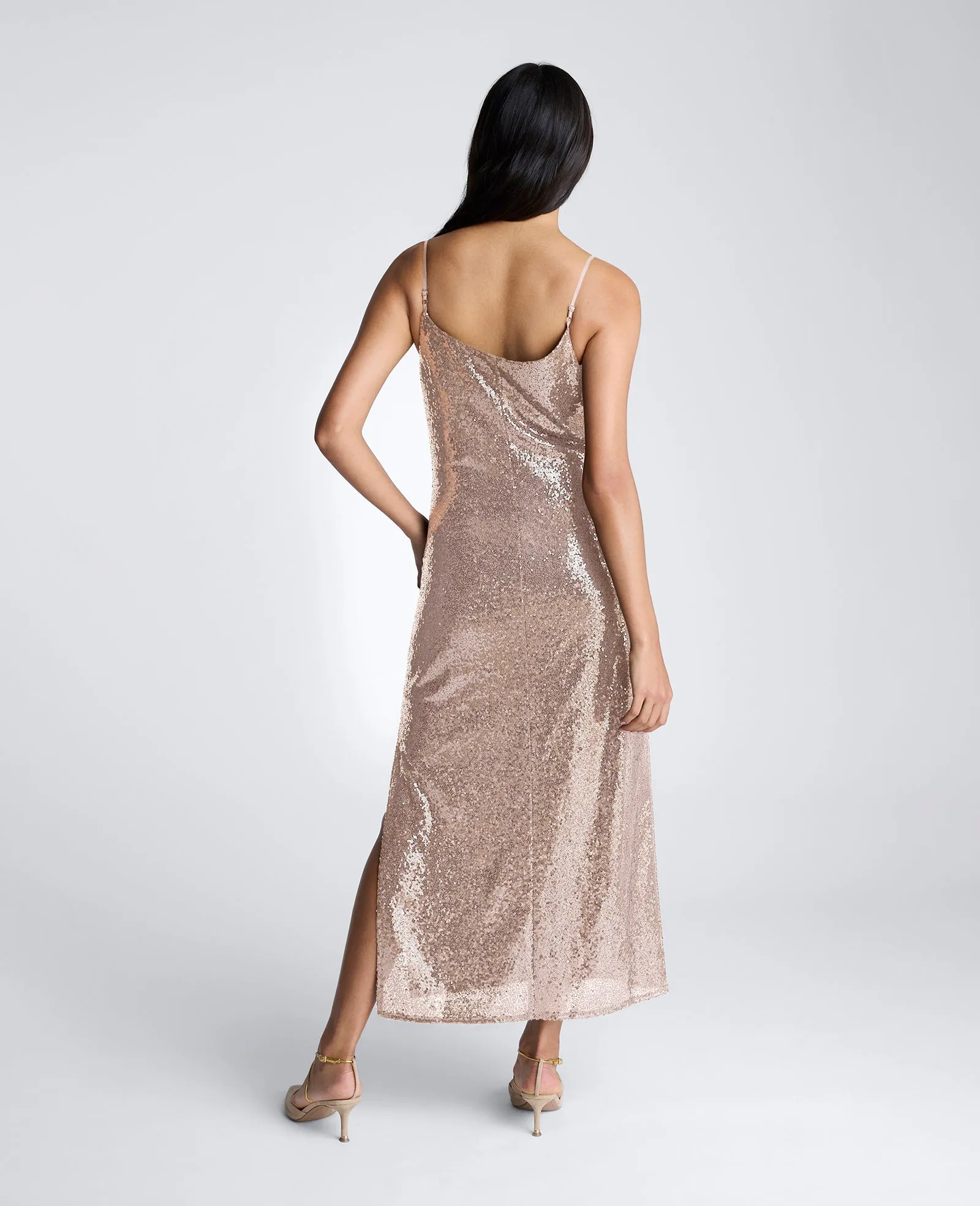 Sequin Cowl Neck Maxi Slip Dress sold by Kenneth Cole product image thumbnail 2