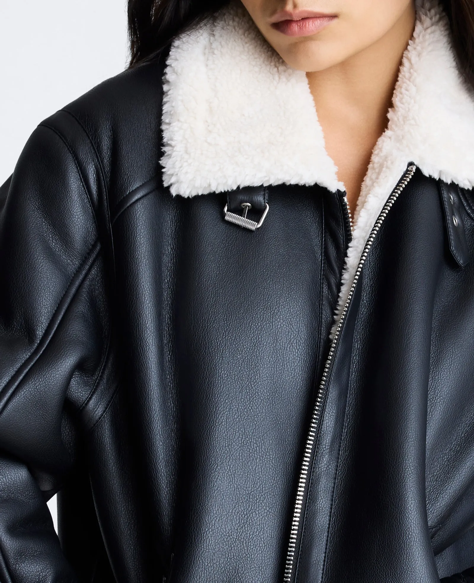 Faux Shearling Moto Jacket sold by Kenneth Cole product image thumbnail 4