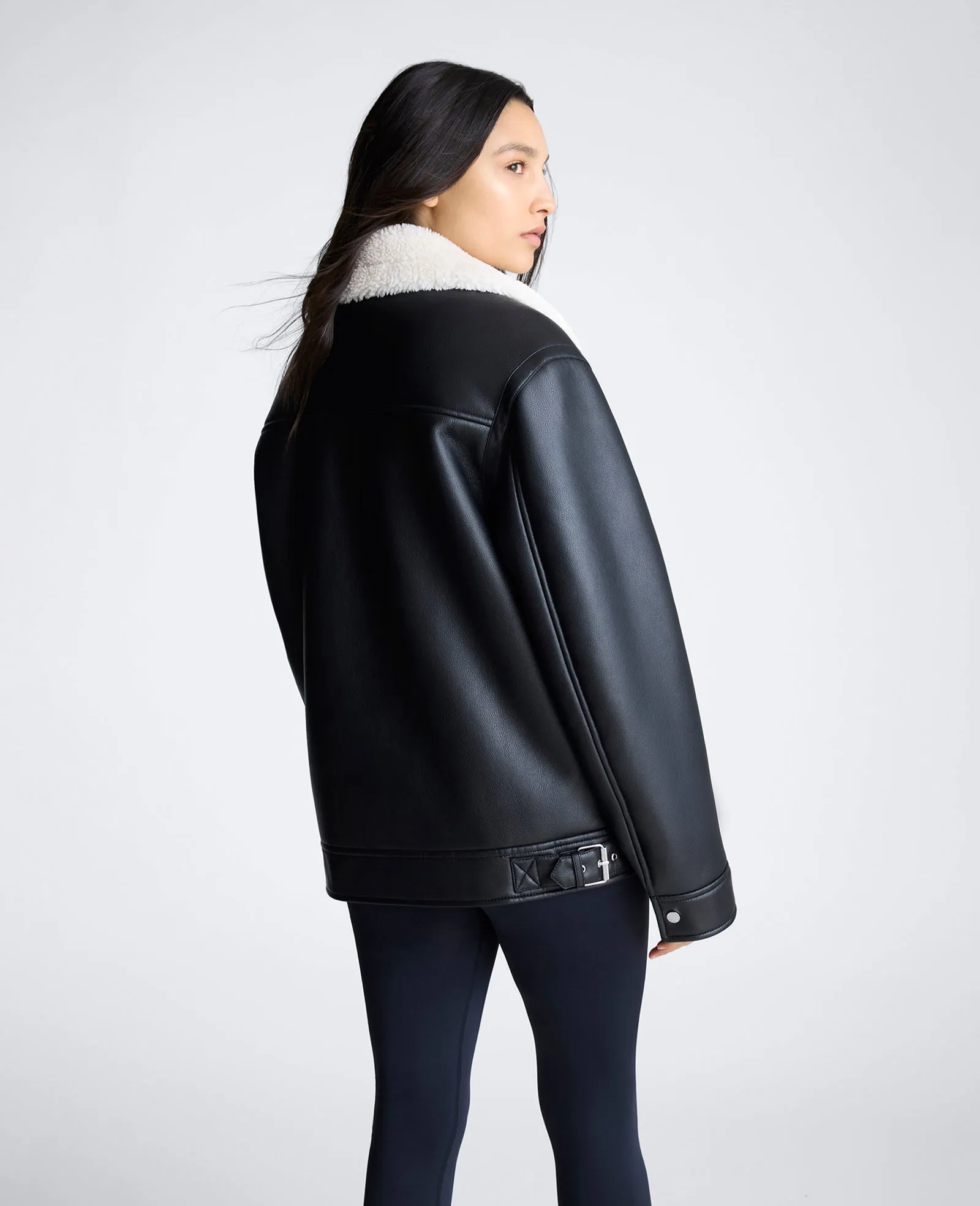 Faux Shearling Moto Jacket sold by Kenneth Cole product image thumbnail 5