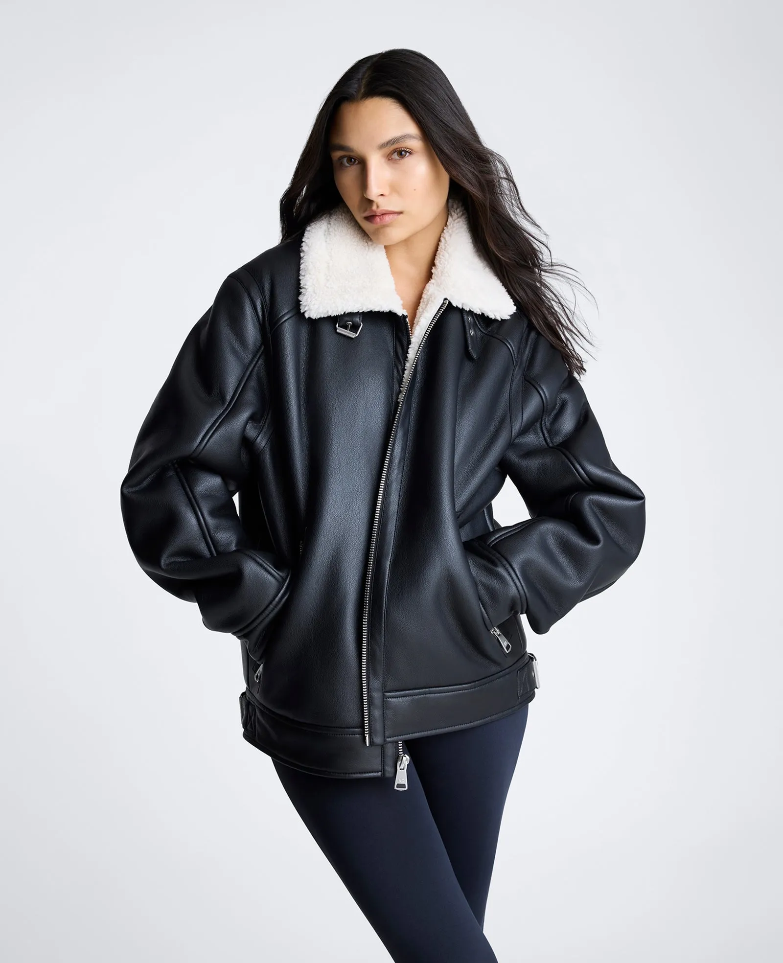 Faux Shearling Moto Jacket sold by Kenneth Cole product image thumbnail 2