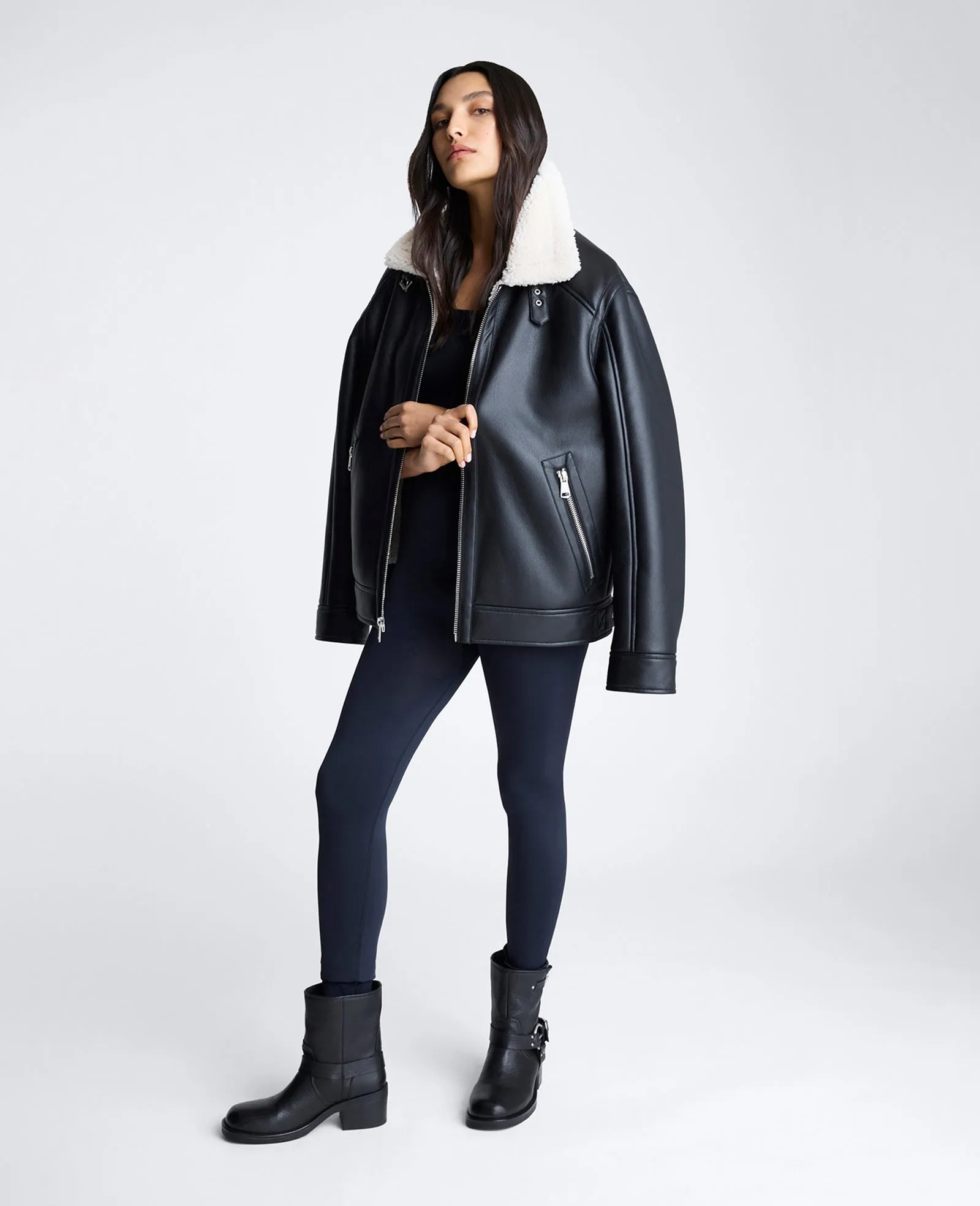 Faux Shearling Moto Jacket sold by Kenneth Cole product image thumbnail 3