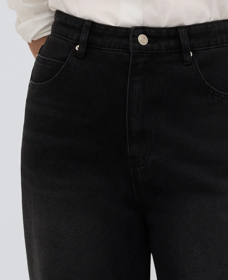 High Rise Barrel Leg Denim Jean sold by Kenneth Cole product image thumbnail 4