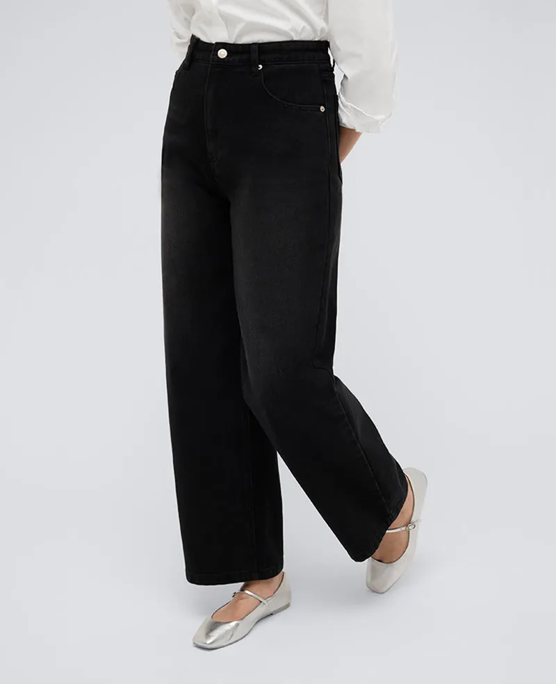 High Rise Barrel Leg Denim Jean sold by Kenneth Cole product image thumbnail 2