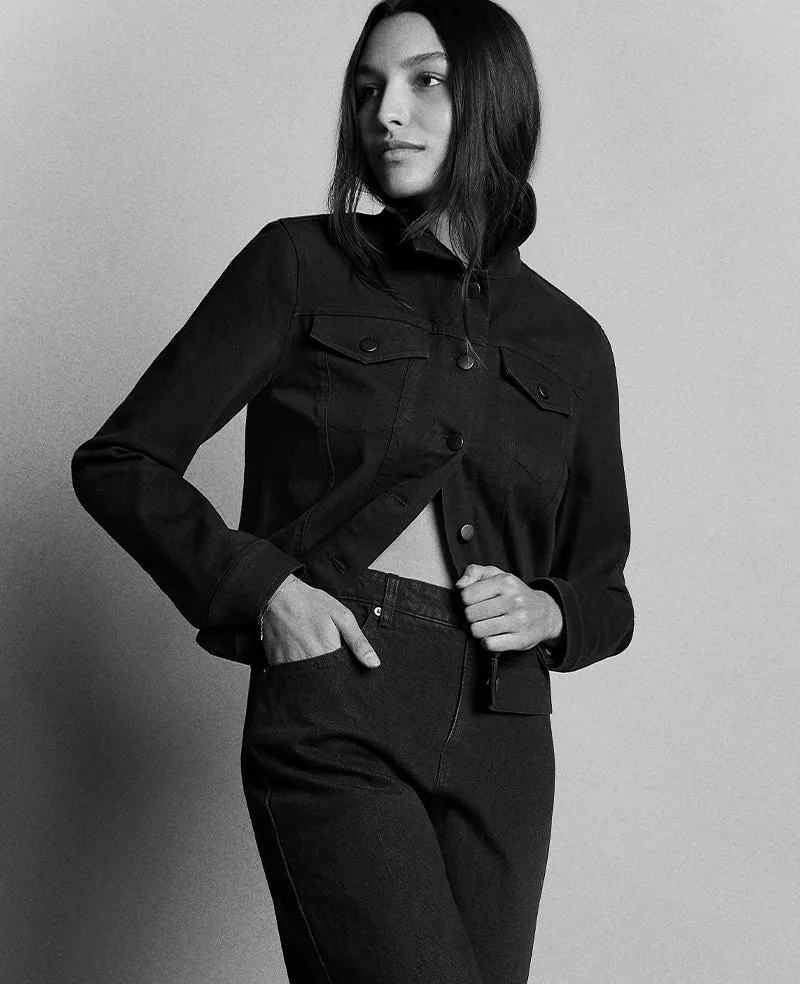 High Rise Barrel Leg Denim Jean sold by Kenneth Cole product image thumbnail 2