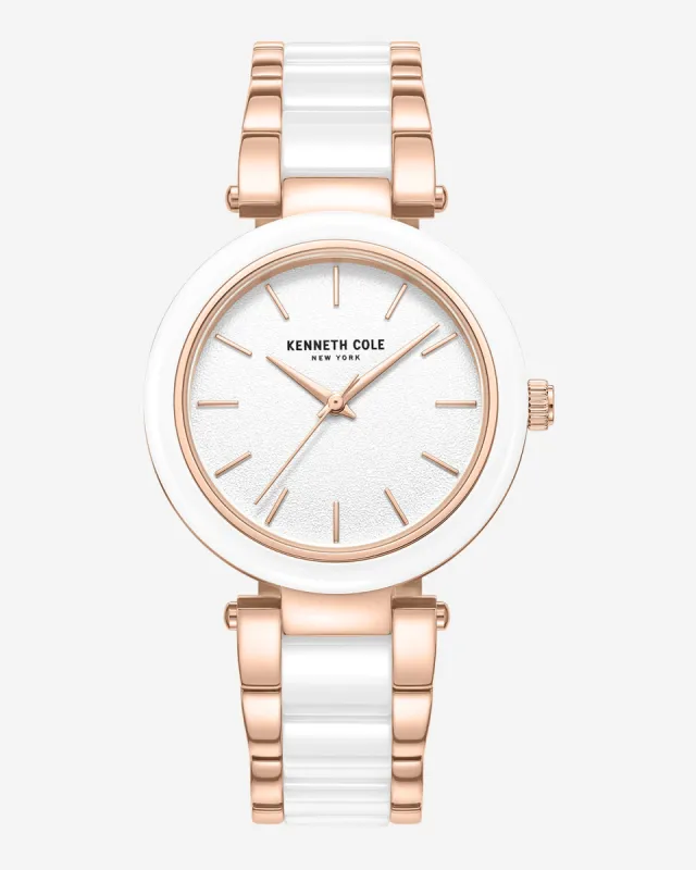 Kenneth Cole Two-Tone Classic Ceramic Bracelet Watch sold by Kenneth Cole