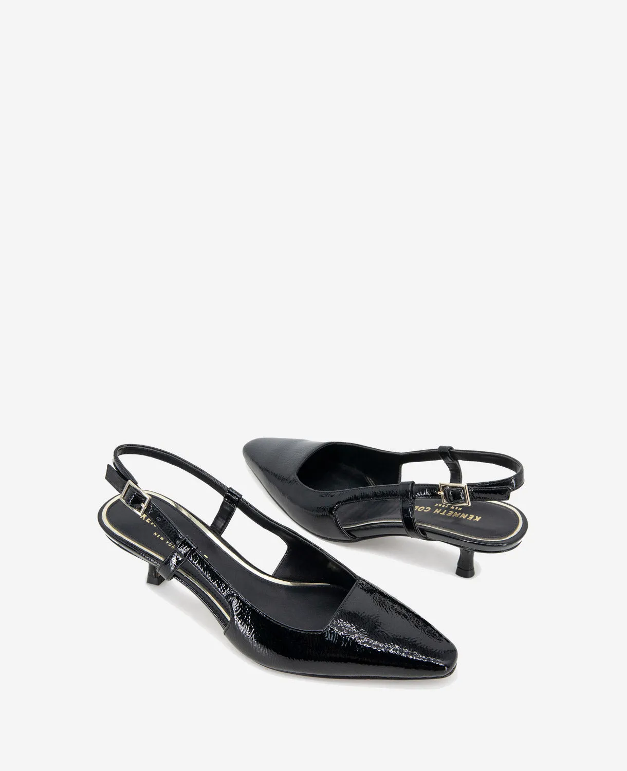 Martha Patent Slingback Kitten Heel sold by Kenneth Cole product image thumbnail 2