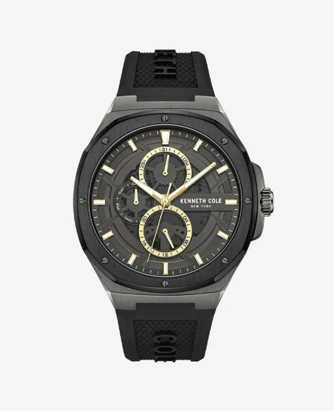 Kenneth Cole Dress Sport Black Silicone Strap Watch sold by Kenneth Cole
