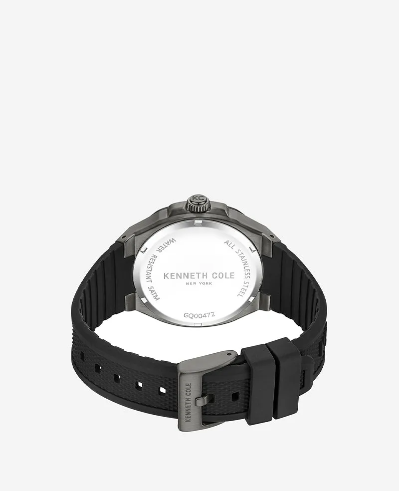 Kenneth Cole Dress Sport Black Silicone Strap Watch sold by Kenneth Cole product image thumbnail 3