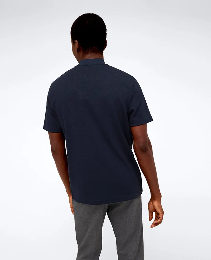 Performance Band-Collar Henley Polo sold by Kenneth Cole product image thumbnail 2