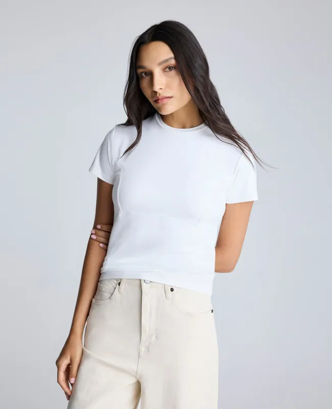 Short Sleeve Bustier Tee sold by Kenneth Cole