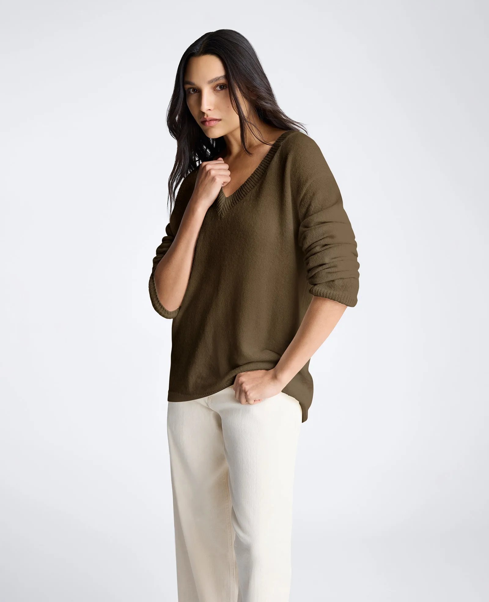 Oversized V-Neck Sweater sold by Kenneth Cole