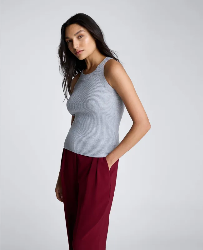 Ribbed Metallic Halter Sweater sold by Kenneth Cole