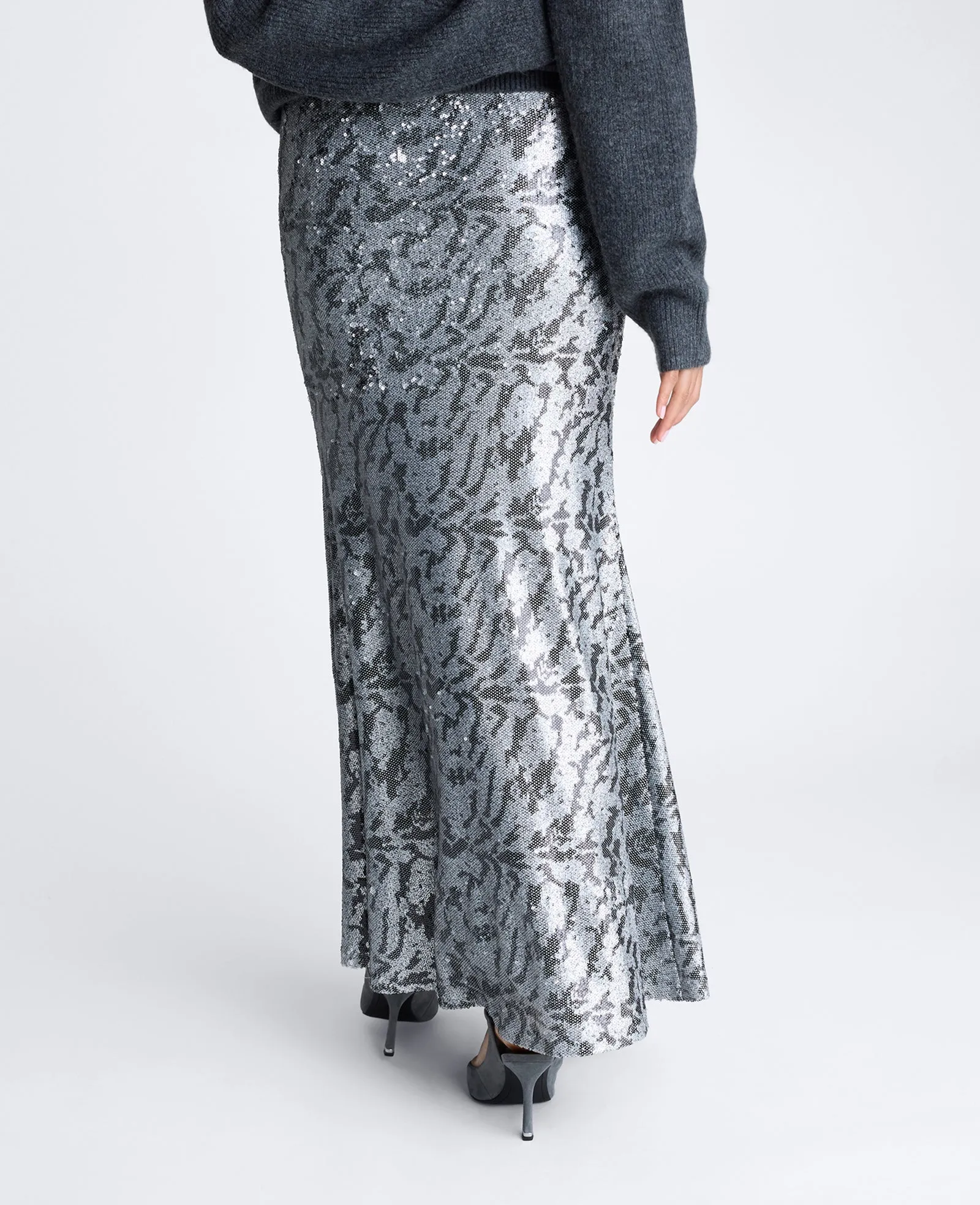 Novelty Sequin Maxi Drama Skirt sold by Kenneth Cole product image thumbnail 2