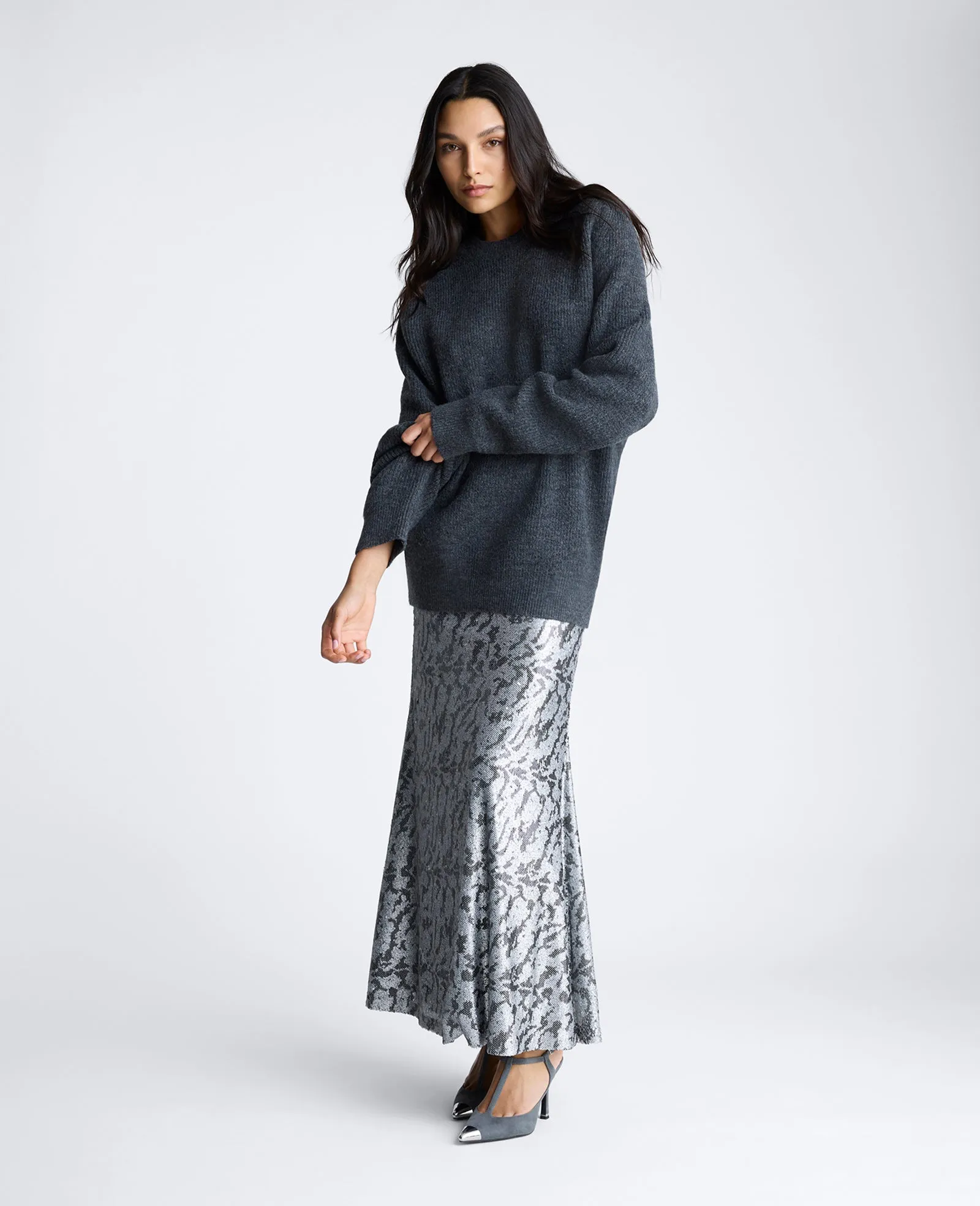 Novelty Sequin Maxi Drama Skirt sold by Kenneth Cole