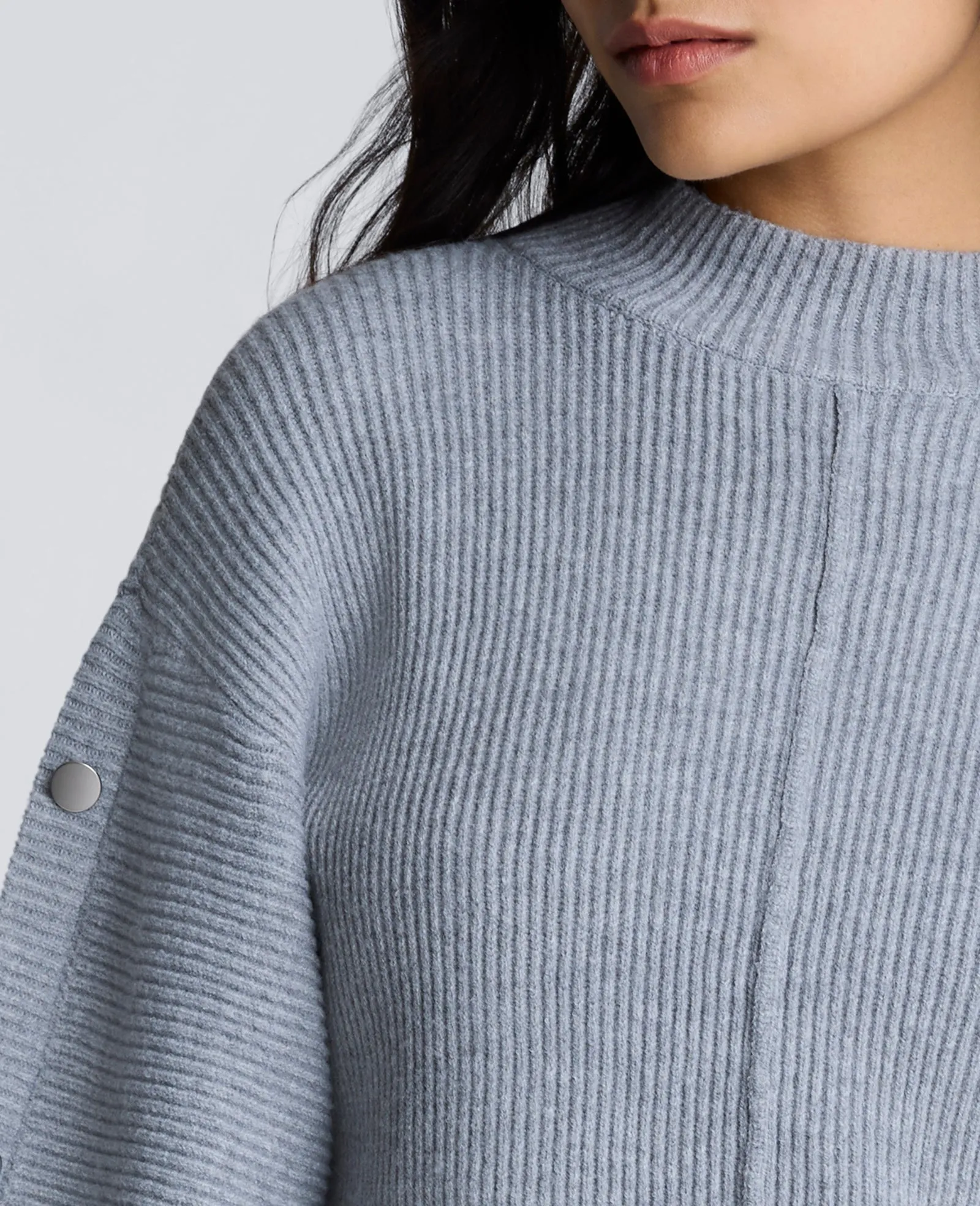 Mock Neck Pullover Sweater with Placket Sleeve sold by Kenneth Cole product image thumbnail 5