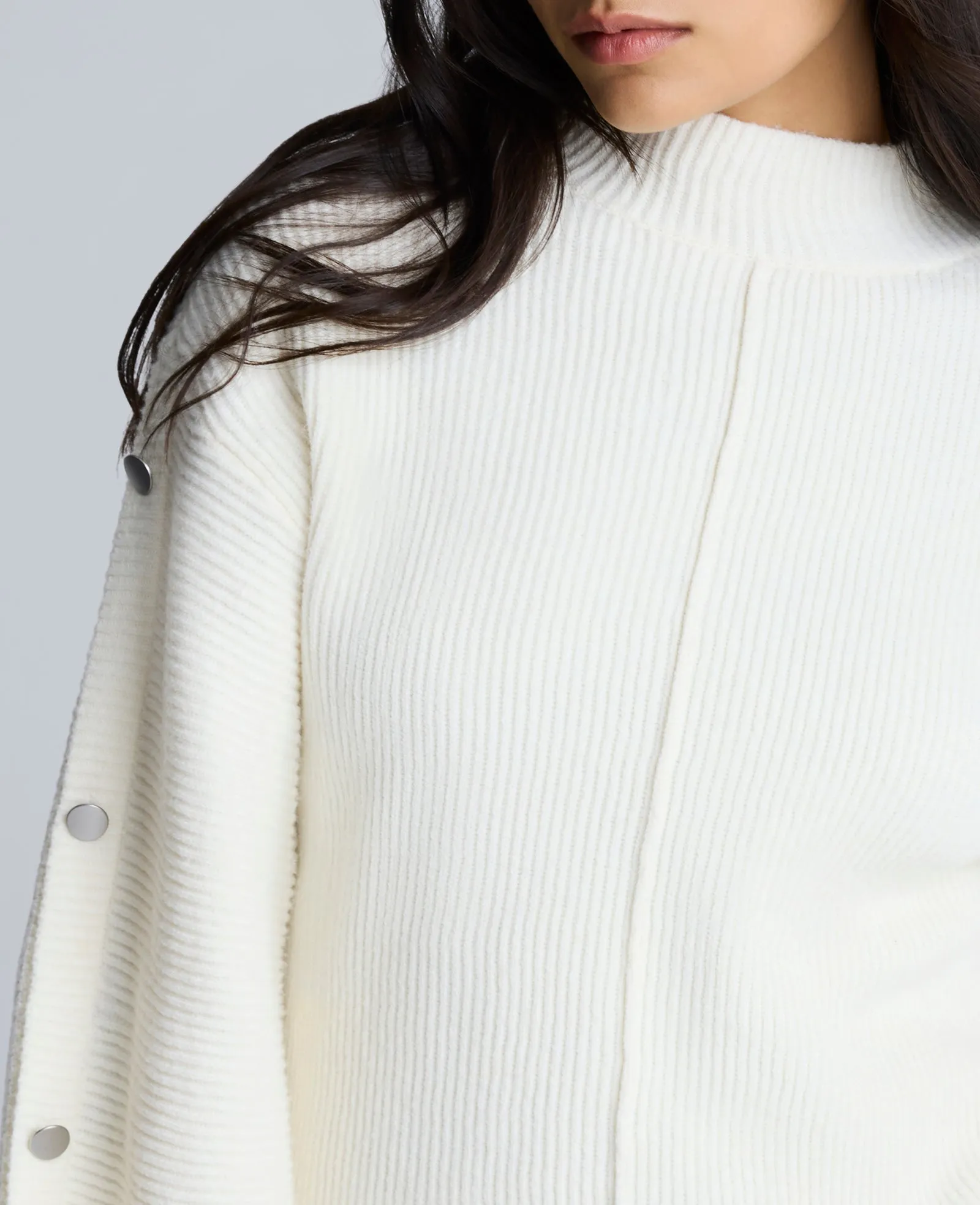 Mock Neck Pullover Sweater with Placket Sleeve sold by Kenneth Cole product image thumbnail 5