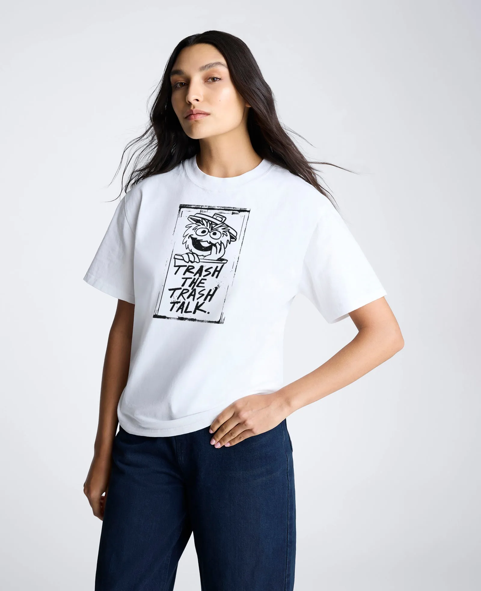 Sesame Street Adult Oscar The Grouch Trash Talk T-Shirt sold by Kenneth Cole product image thumbnail 2