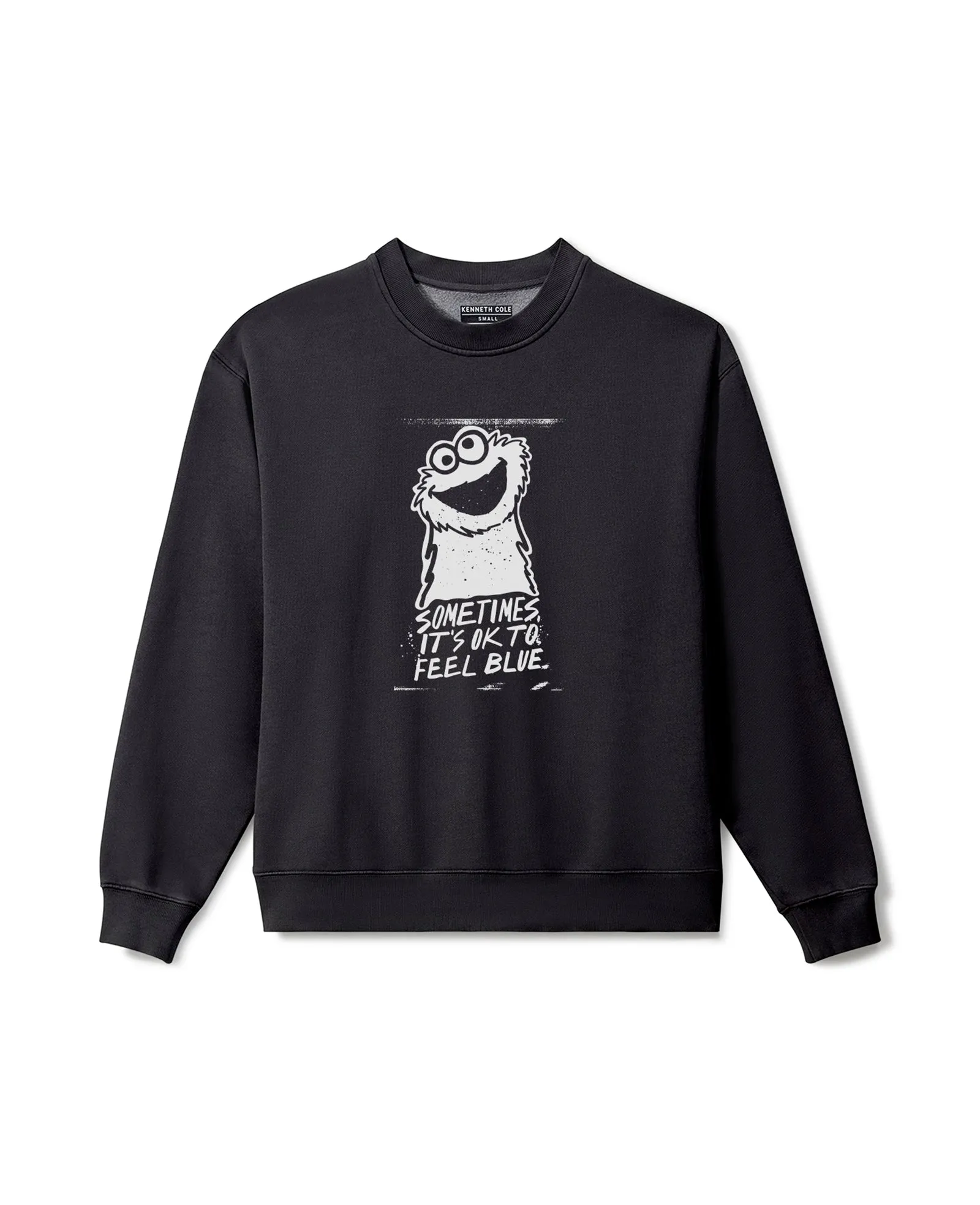 Sesame Street Adult Cookie Monster Feel Blue Sweatshirt sold by Kenneth Cole