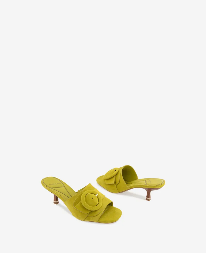Valentina Suede Kitten Heel Slide Sandal sold by Kenneth Cole product image thumbnail 2