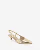 Martha Metallic Croco Slingback Kitten Heel sold by Kenneth Cole
