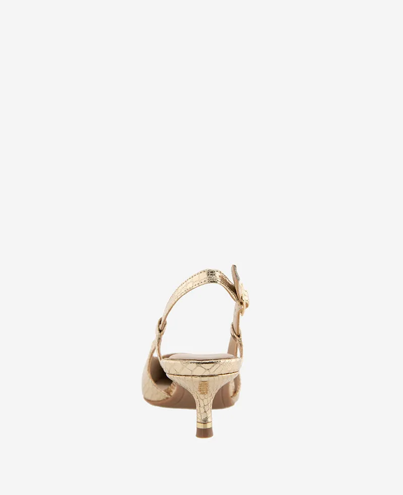 Martha Metallic Croco Slingback Kitten Heel sold by Kenneth Cole product image thumbnail 3