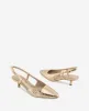 Martha Metallic Croco Slingback Kitten Heel sold by Kenneth Cole